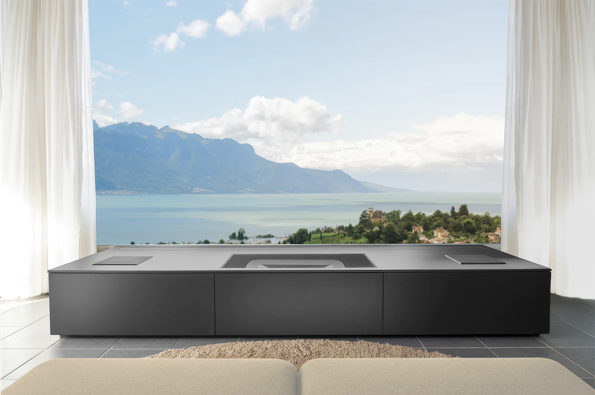 TV Moebel vivo vor dem Fenster